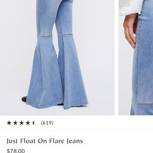 Free People flare bell bottom jeans